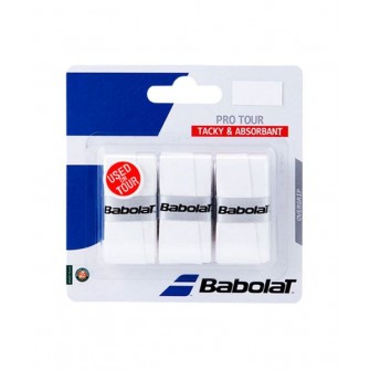 Babolat Overgrip Pro Tour X3 Blanco